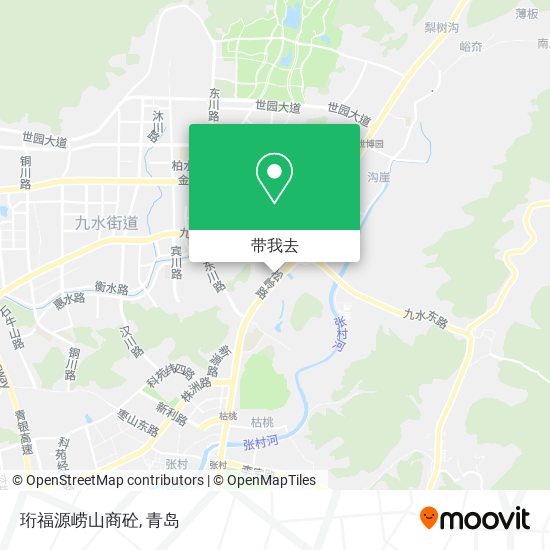 珩福源崂山商砼地图