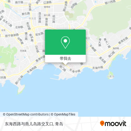 东海西路与燕儿岛路交叉口地图