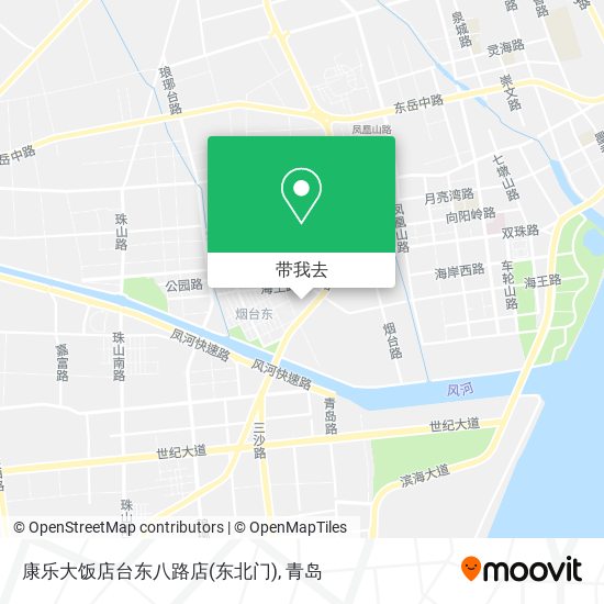 康乐大饭店台东八路店(东北门)地图