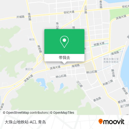 大珠山地铁站-A口地图