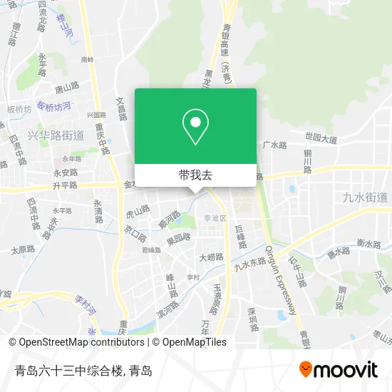 青岛六十三中综合楼地图
