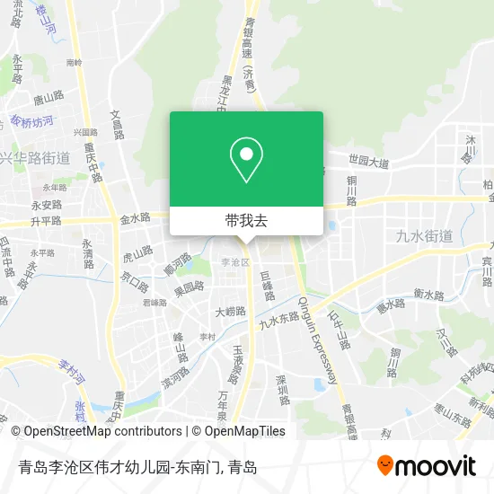 青岛李沧区伟才幼儿园-东南门地图