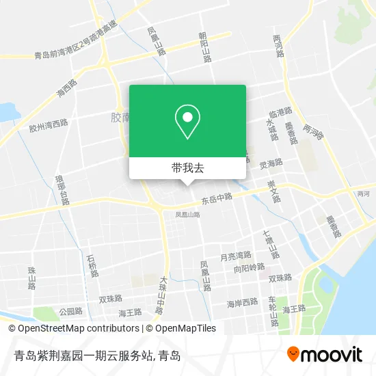 青岛紫荆嘉园一期云服务站地图