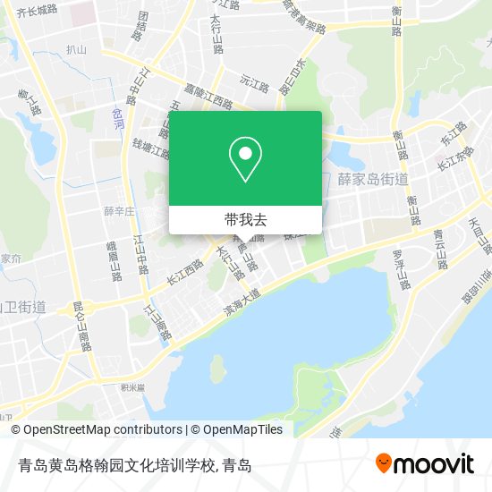 青岛黄岛格翰园文化培训学校地图