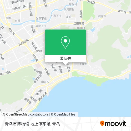青岛市博物馆-地上停车场地图