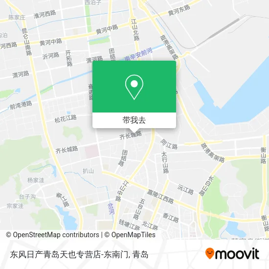 东风日产青岛天也专营店-东南门地图