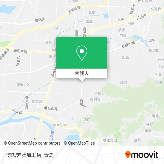 傅氏苦肠加工店地图