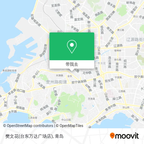 樊文花(台东万达广场店)地图