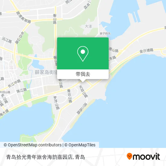 青岛拾光青年旅舍海韵嘉园店地图