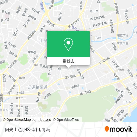 阳光山色小区-南门地图
