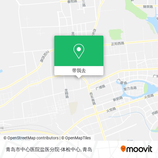 青岛市中心医院盐医分院-体检中心地图