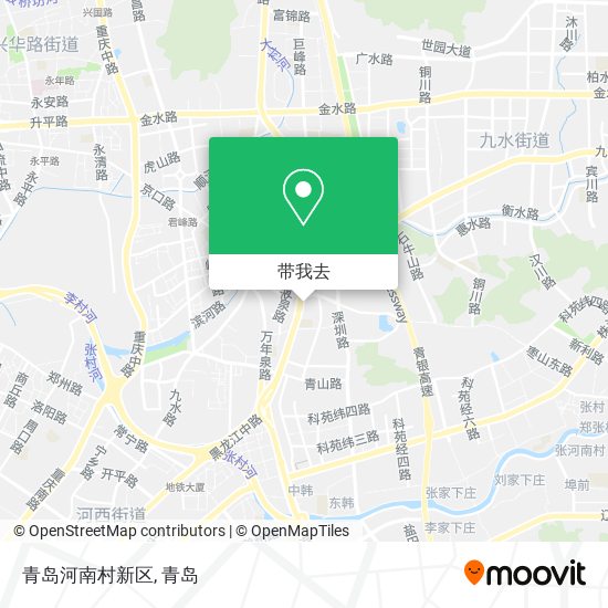 青岛河南村新区地图