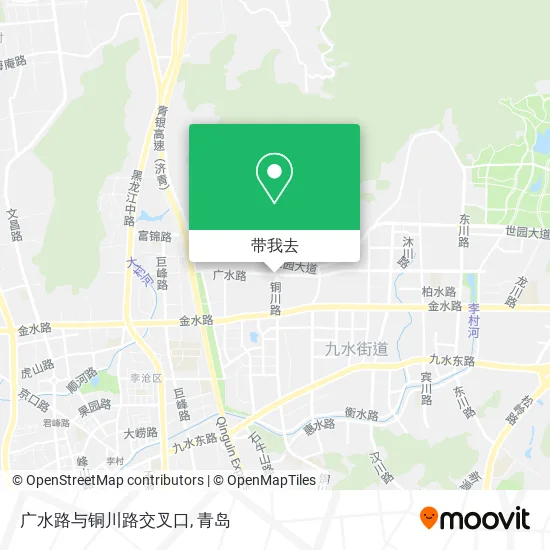 广水路与铜川路交叉口地图