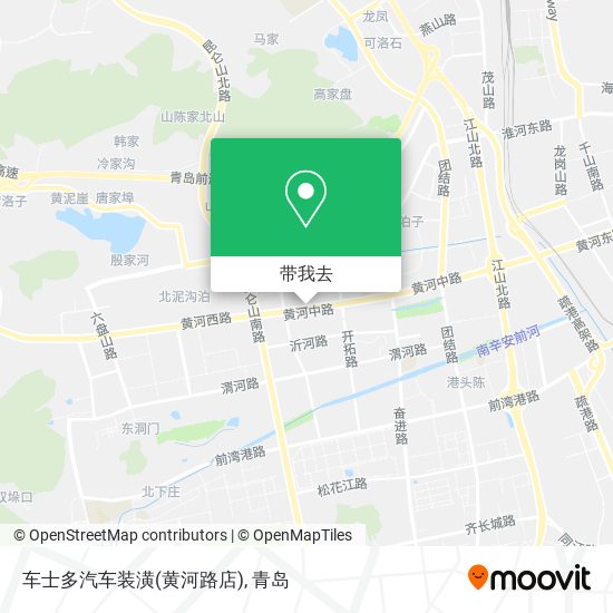 车士多汽车装潢(黄河路店)地图