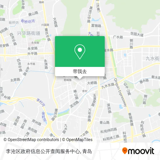 李沧区政府信息公开查阅服务中心地图
