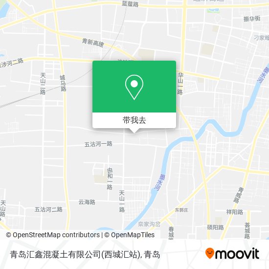 青岛汇鑫混凝土有限公司(西城汇站)地图