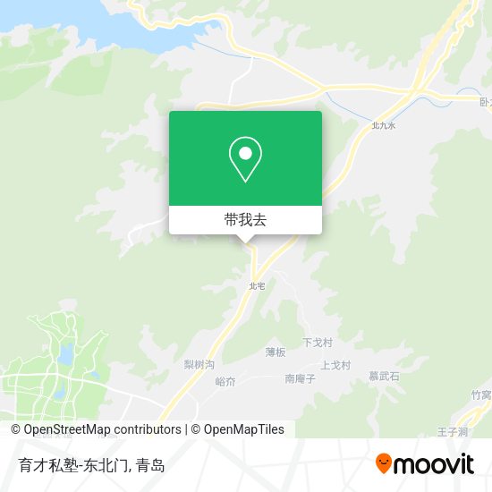 育才私塾-东北门地图