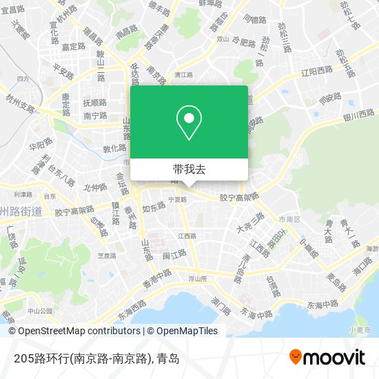 205路环行(南京路-南京路)地图