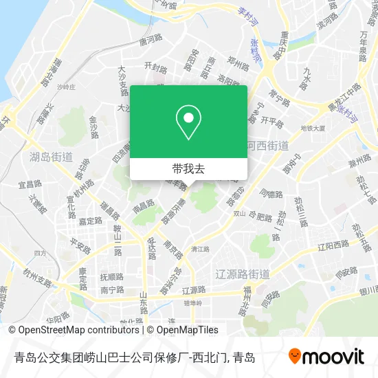 青岛公交集团崂山巴士公司保修厂-西北门地图
