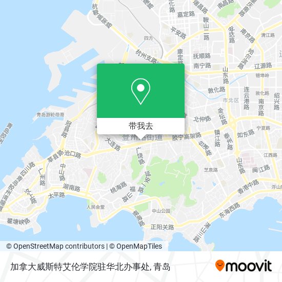 加拿大威斯特艾伦学院驻华北办事处地图