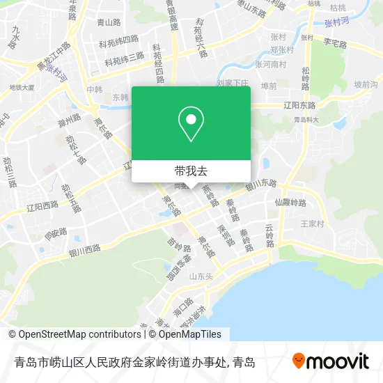 青岛市崂山区人民政府金家岭街道办事处地图