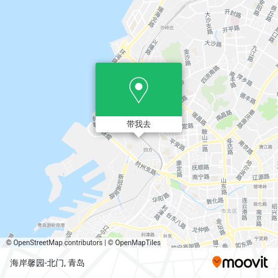 海岸馨园-北门地图