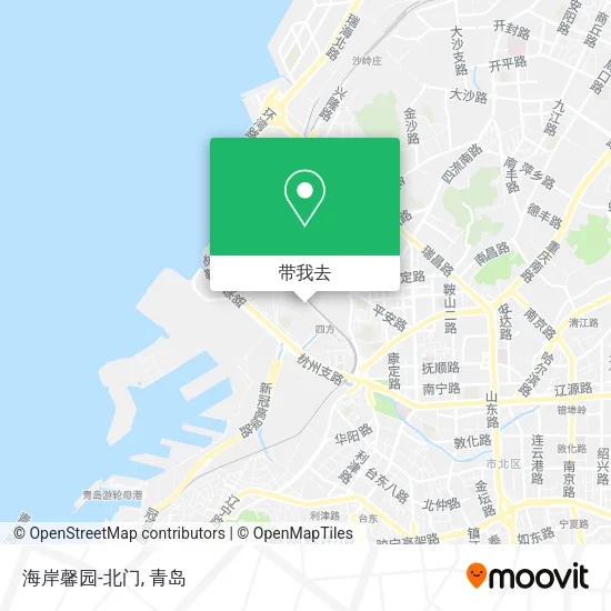 海岸馨园-北门地图
