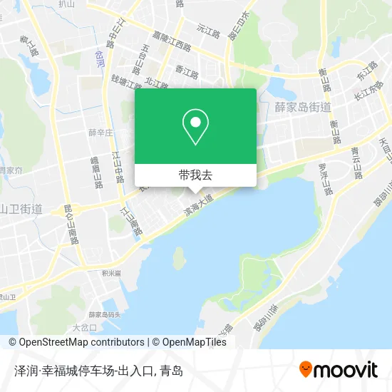 泽润·幸福城停车场-出入口地图