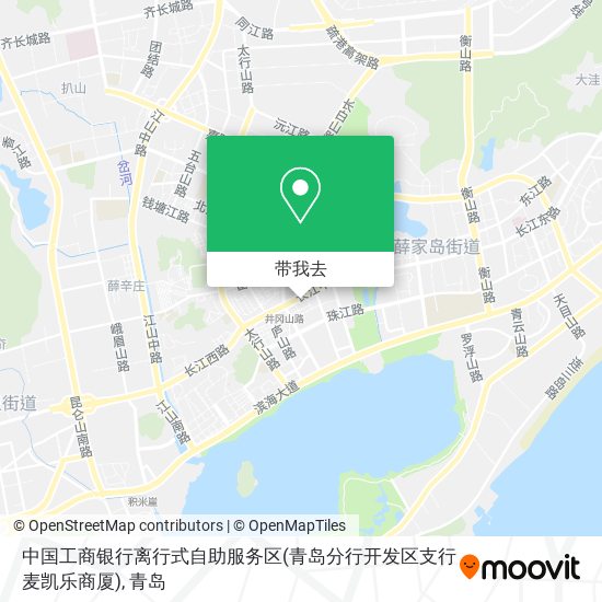 中国工商银行离行式自助服务区(青岛分行开发区支行麦凯乐商厦)地图