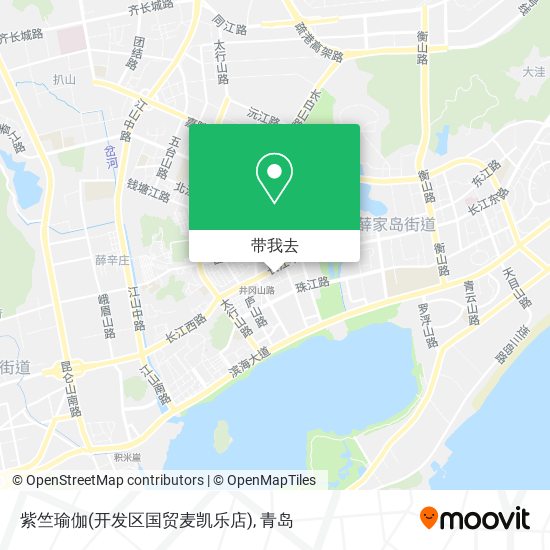 紫竺瑜伽(开发区国贸麦凯乐店)地图