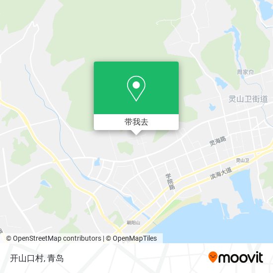 开山口村地图