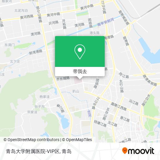 青岛大学附属医院-VIP区地图