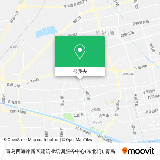 青岛西海岸新区建筑业培训服务中心(东北门)地图
