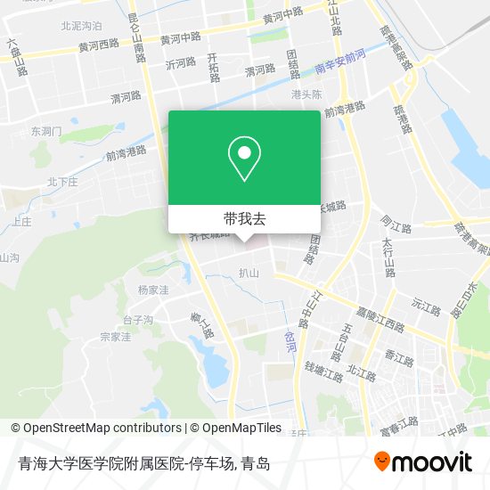 青海大学医学院附属医院-停车场地图