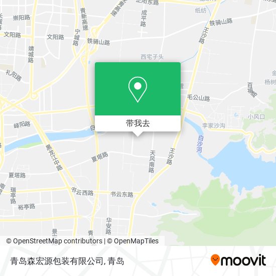 青岛森宏源包装有限公司地图