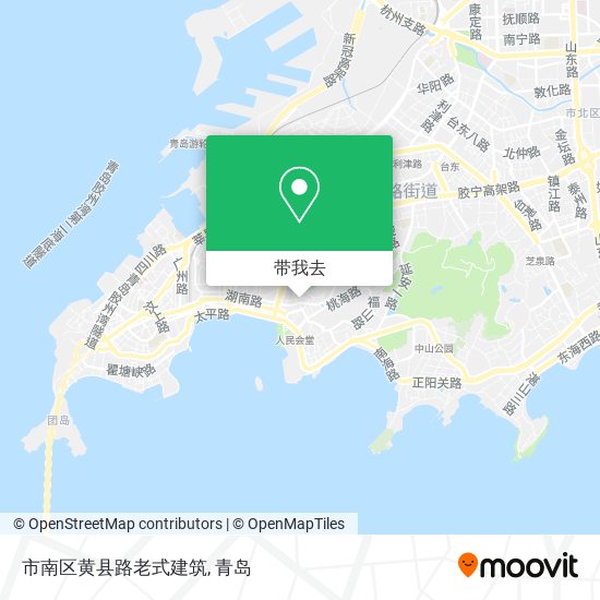市南区黄县路老式建筑地图