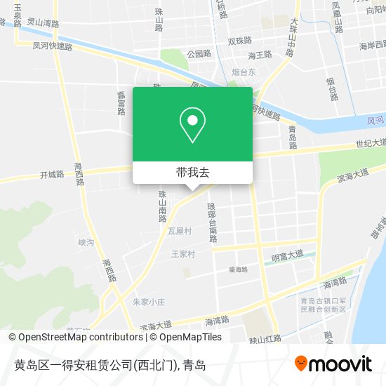 黄岛区一得安租赁公司(西北门)地图