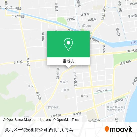黄岛区一得安租赁公司(西北门)地图