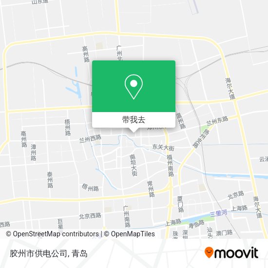 胶州市供电公司地图