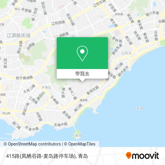 415路(凤栖谷路-麦岛路停车场)地图