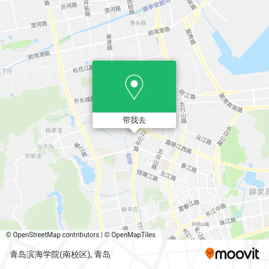 青岛滨海学院(南校区)地图