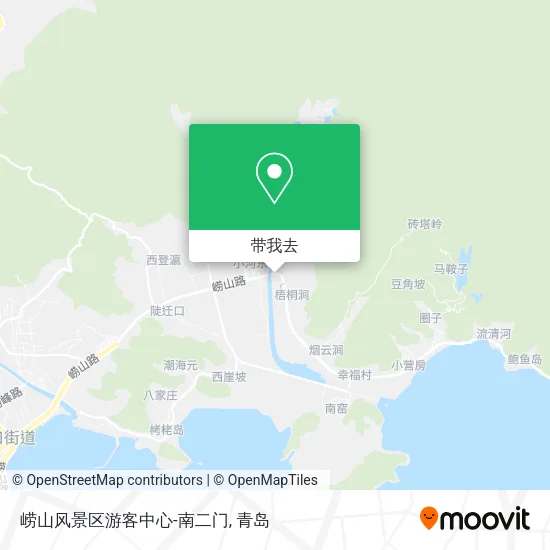 崂山风景区游客中心-南二门地图