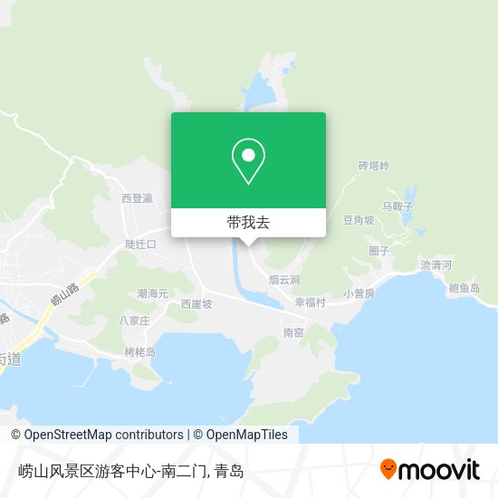 崂山风景区游客中心-南二门地图