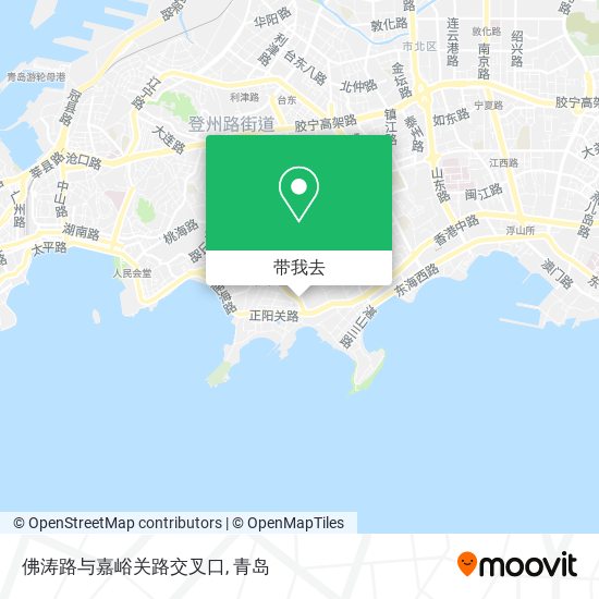 佛涛路与嘉峪关路交叉口地图