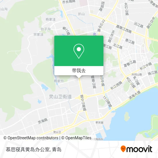 慕思寝具黄岛办公室地图
