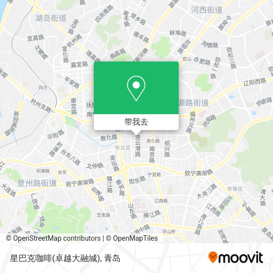 星巴克咖啡(卓越大融城)地图