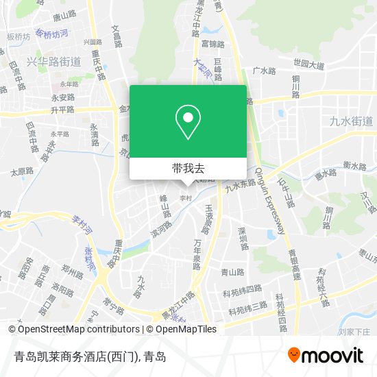 青岛凯莱商务酒店(西门)地图