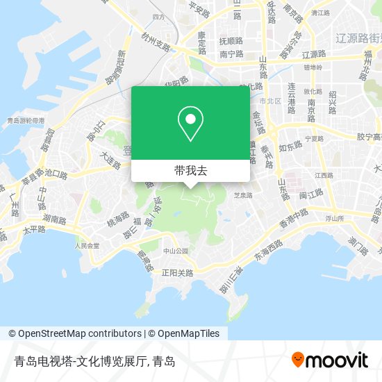 青岛电视塔-文化博览展厅地图