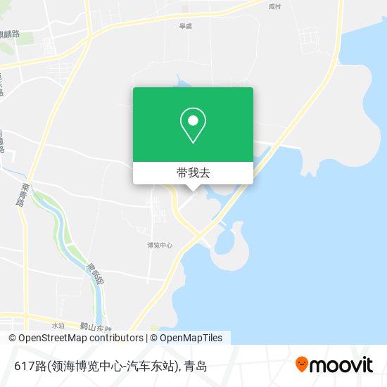 617路(领海博览中心-汽车东站)地图