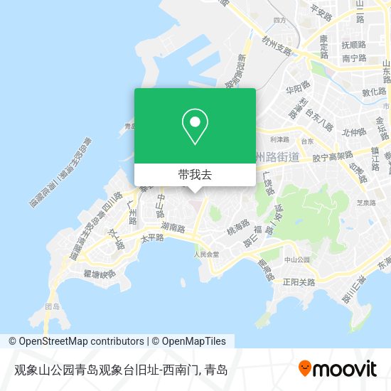 观象山公园青岛观象台旧址-西南门地图